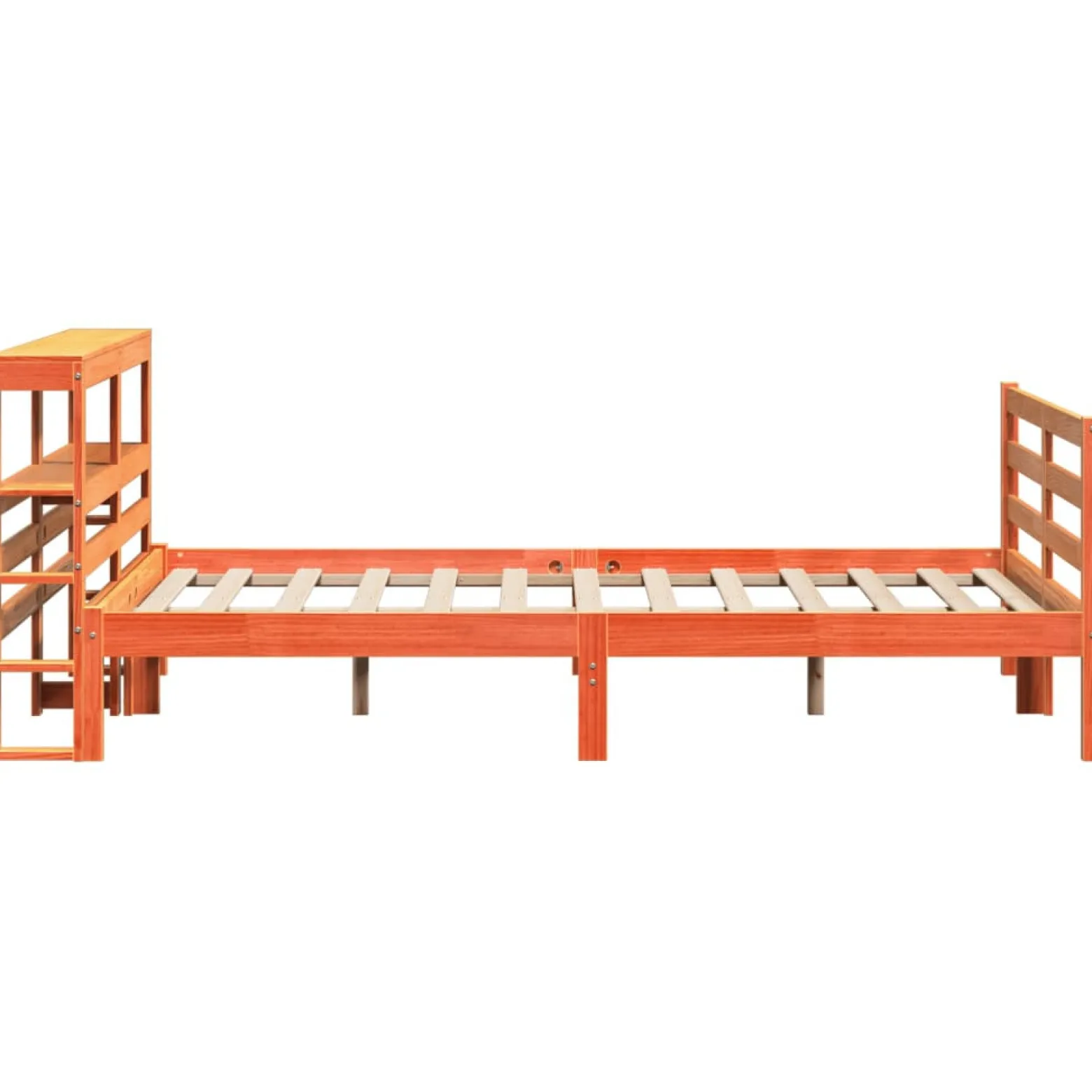 Łóżko Drewniane Rama Łóżka Sofa Brązowe Do Sypialni Pokoju 120x190 cm