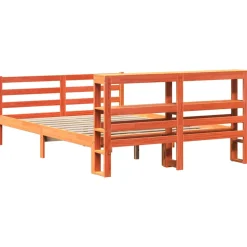 Łóżko Drewniane Rama Łóżka Sofa Brązowe Do Sypialni Pokoju 120x190 cm