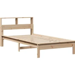 Łóżko Drewniane Rama Łóżka Sofa Brązowe Do Sypialni Pokoju 75x190 cm