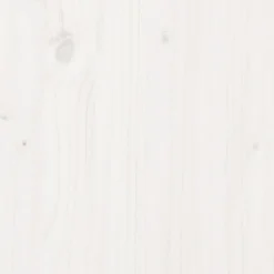 Łóżko Drewniane z Regałem Rama Łóżka Ze Stelażem Biała 180x200 cm