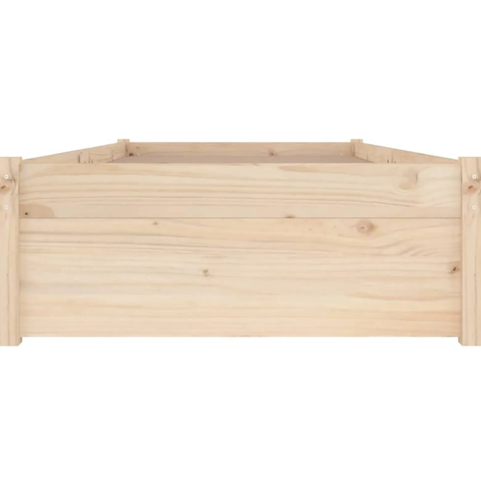 Łóżko Drewniane z Szufladami Rama Łóżka Ze Stelażem Brązowa 75x190 cm