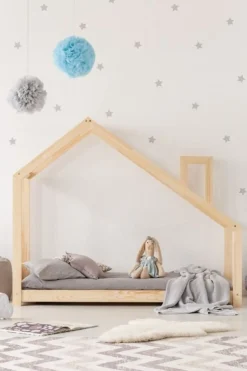 Łóżko dziecięce MILA DMS 70x140 sosna bez szuflady/bez materaca
