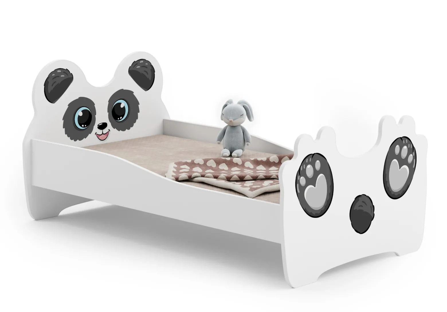 Łóżko dziecięce pojedyncze Panda 140x70