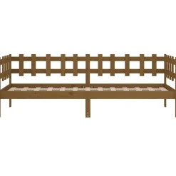 Łóżko dzienne miodowy brąz 90x200 cm lite drewno sosnowe