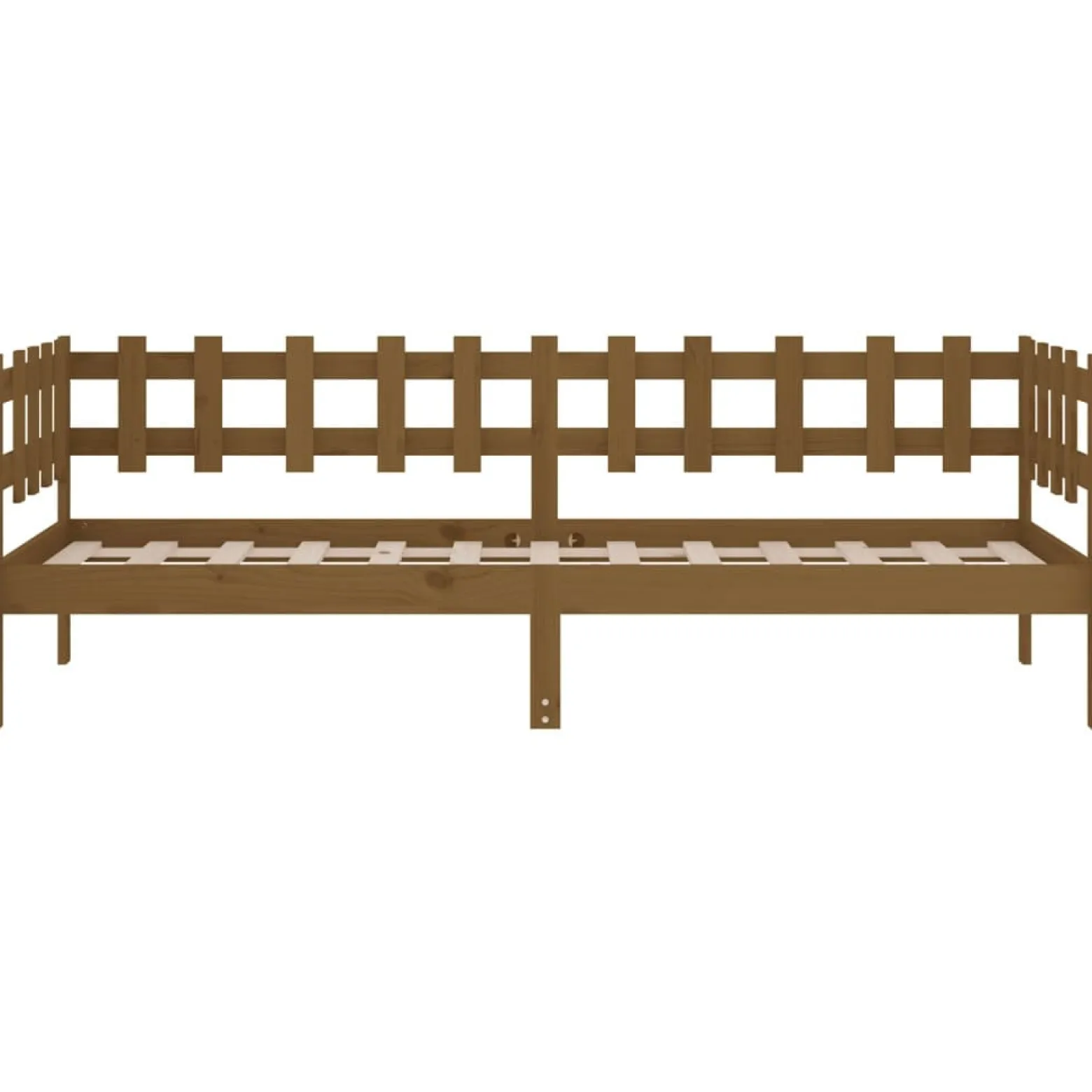 Łóżko dzienne miodowy brąz 90x200 cm lite drewno sosnowe