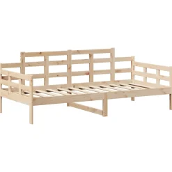 Łóżko dzienne z daszkiem 80x200 cm lite drewno sosnowe