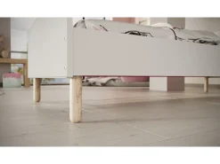 Łóżko Emma biały 180 z materac piankowyem