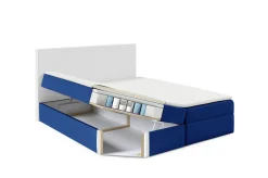 Łóżko kontynentalne Bella Box 90x200 bez nóżek riviera 38