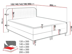 Łóżko kontynentalne Box Best 1
