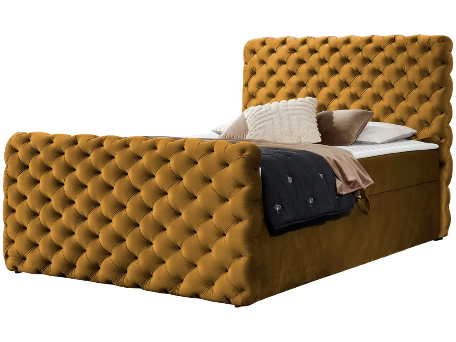 Łóżko kontynentalne Chesterfield Lux 180x200