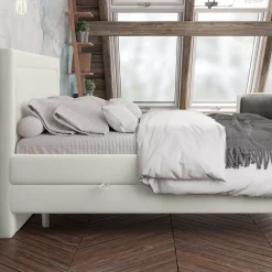 Łóżko kontynentalne MAKENA 120x200 z pojemnikiem MV
