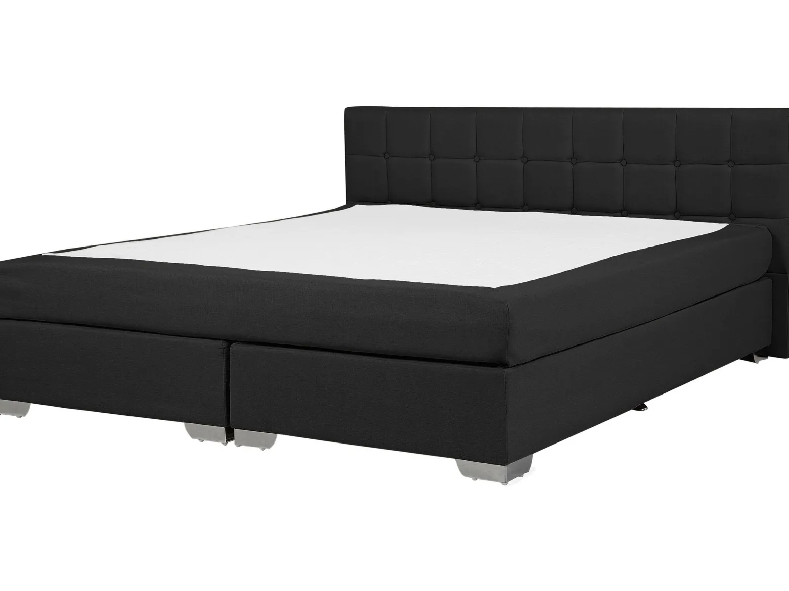 Łóżko kontynentalne materac 180x200 czarne