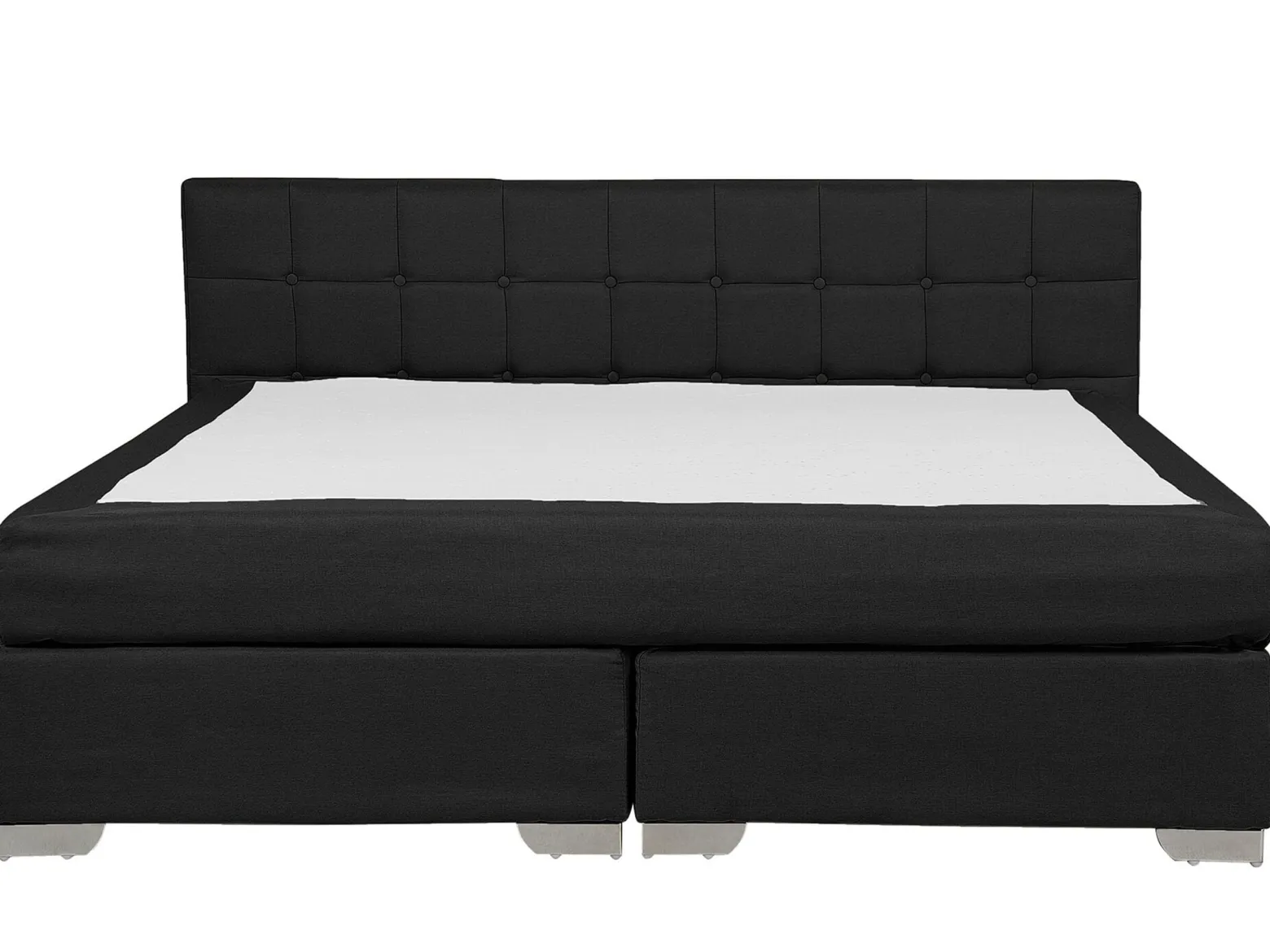 Łóżko kontynentalne materac 180x200 czarne