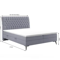 Łóżko kontynentalne NOLLY 160x200 magic velvet 2240