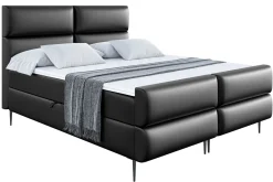 Łóżko kontynentalne - pojemnik, materac, nóżki BOXI3-FC-Z 120x200 cm