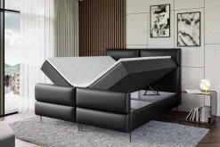 Łóżko kontynentalne - pojemnik, materac, nóżki BOXI3-FC-Z 120x200 cm