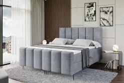 Łóżko kontynentalne - pojemnik, materac, nóżki BOXI1-FC-Z 120x200 cm