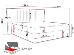 Łóżko kontynentalne Spark 200x200