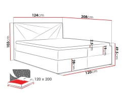 Łóżko kontynentalne Top 5 120x200