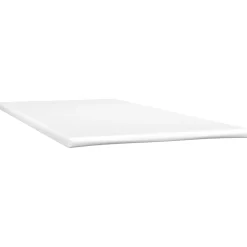 Łóżko kontynentalne z materacem, brązowe, tkanina, 80x200 cm