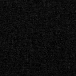 Łóżko kontynentalne z materacem, czarne, tkanina, 80x200 cm