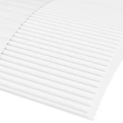 Łóżko kontynentalne z materacem kremowe do sypialni pokoju 80x200 cm