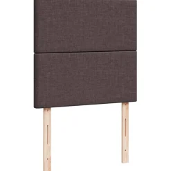 Łóżko Kontynentalne z Materacem Brązowe Do Sypialni Pokoju 100x200 cm