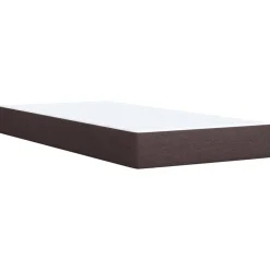 Łóżko Kontynentalne z Materacem Brązowe Do Sypialni Pokoju 100x200 cm