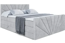 Łóżko kontynentalne z pojemnikiem i materacem H3|H4 MILTIO-Z KING 120x200cm