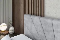 Łóżko kontynentalne z pojemnikiem i materacem H3|H4 MILTIO-Z KING 120x200cm