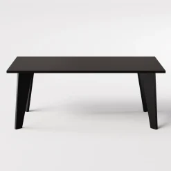 KOLM Stół ARIS 138 x 80 cm do kuchni, salonu, jadalni Czarny