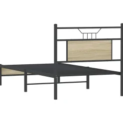 Łóżko Metalowe Rama Łóżka Metalowa Ze Stelażem Pokoj Sypialnia 80x200 cm