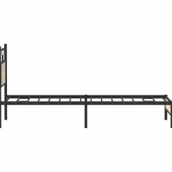 Łóżko Metalowe Rama Łóżka Metalowa Ze Stelażem Pokoj Sypialnia 80x200 cm