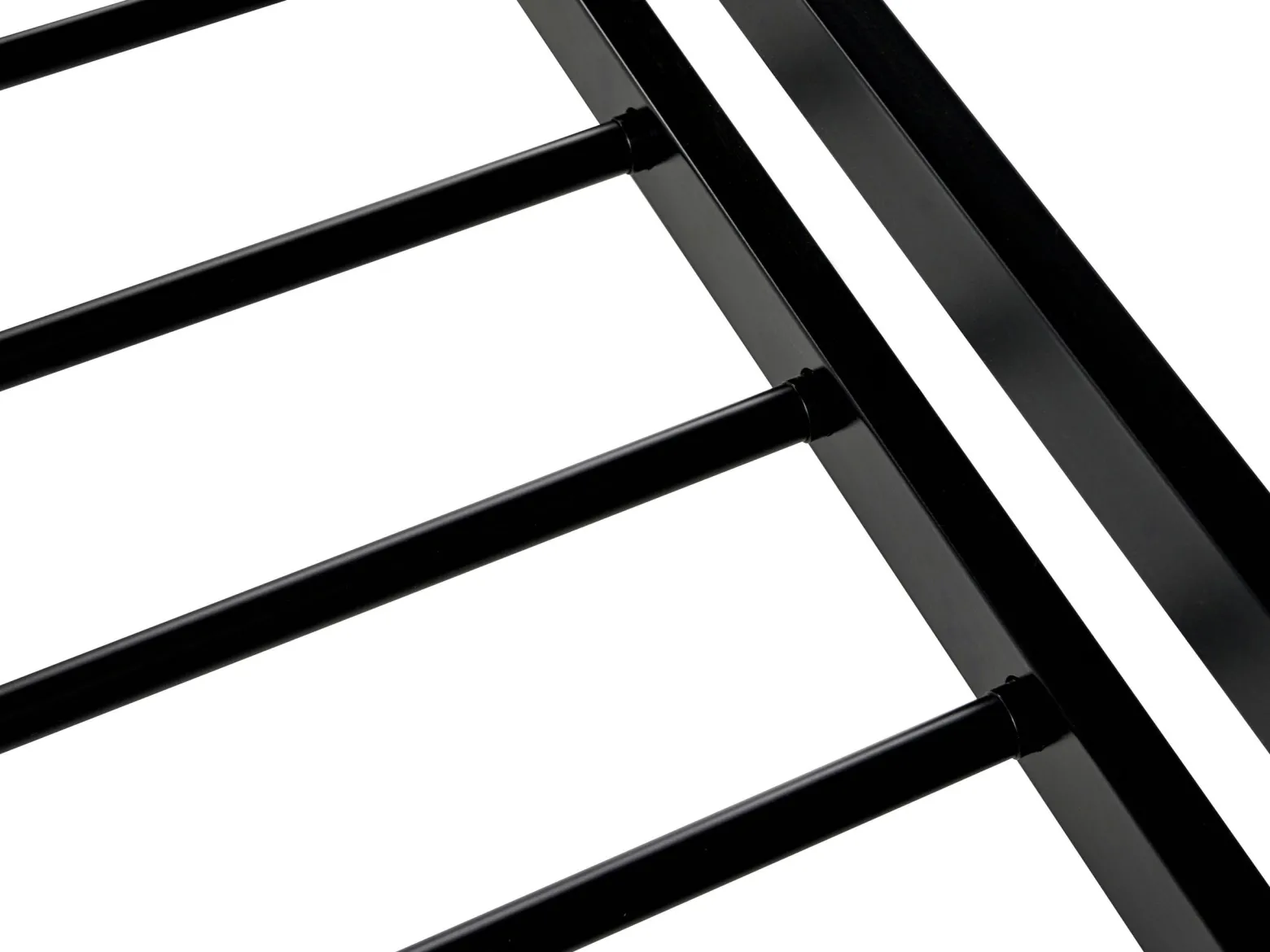Łóżko metalowe 140x200 czarne