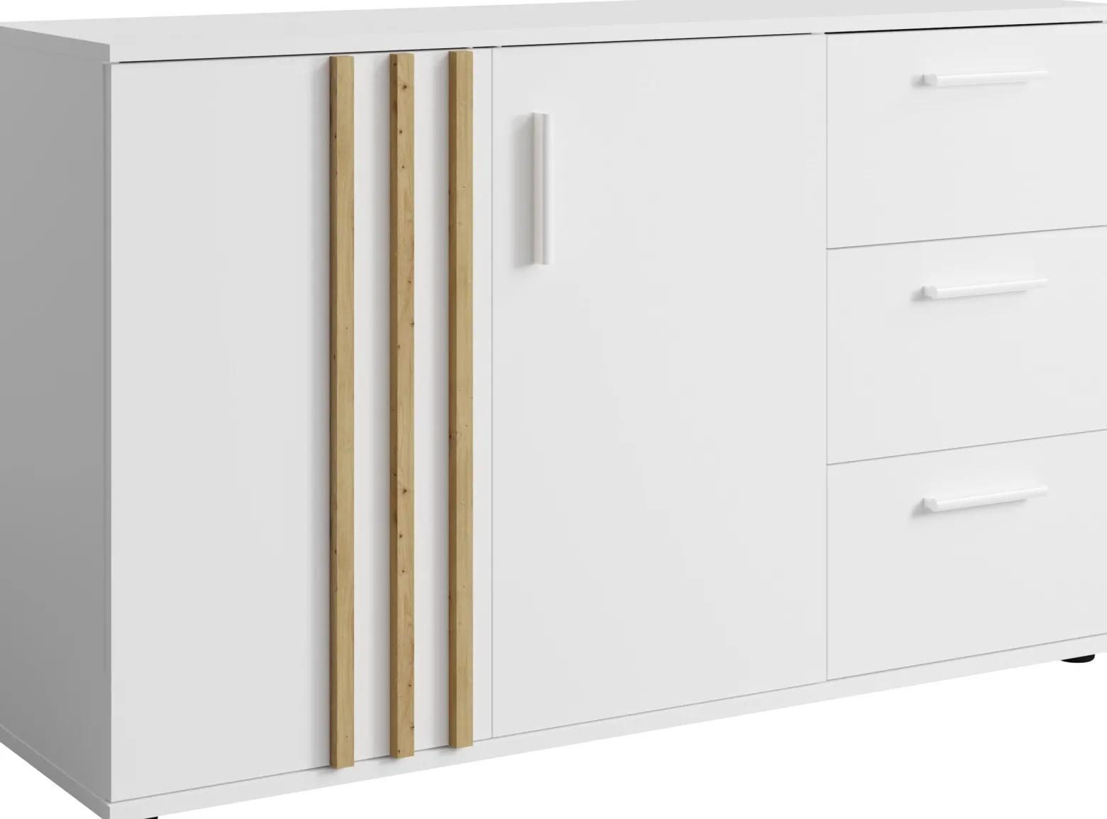 Komoda 120 cm dwudrzwiowa do salonu TALLY biała