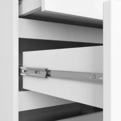 Komoda do salonu, STILO, 10 szuflad, 120x40x121 cm, biel, mat | TYLETEGOTU