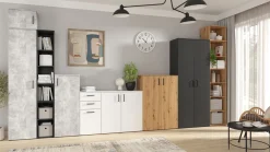 Komoda MultiDo 45 cm z 5 szufladami dąb artisan