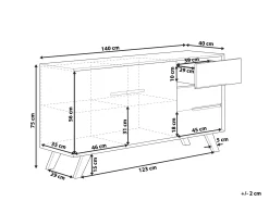 Komoda szafka z szufladami jasne drewno