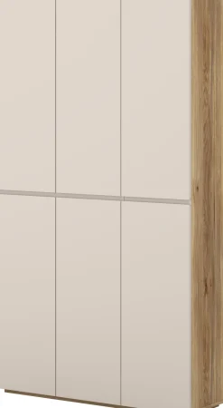 Komoda wysoka 105 cm do salonu z półkami CRISS