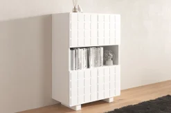 Komoda z frontami 3D Skandica CUBO HIGH / biały / 85cm