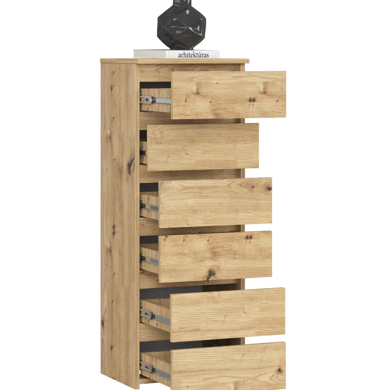 Komoda AKORD CL6 Dąb Artisan 40 cm mat 40x35x109 cm