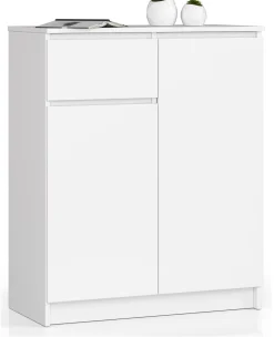 Komoda AKORD K80 Biała 80 cm z szufladą 80x40x99 cm