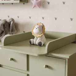 Komoda BABUSHKA z szufladami i przewijakiem, oliwkowy