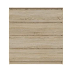 Komoda BASIC 4 szuflady – Dąb Sonoma | 90x97x40 cm