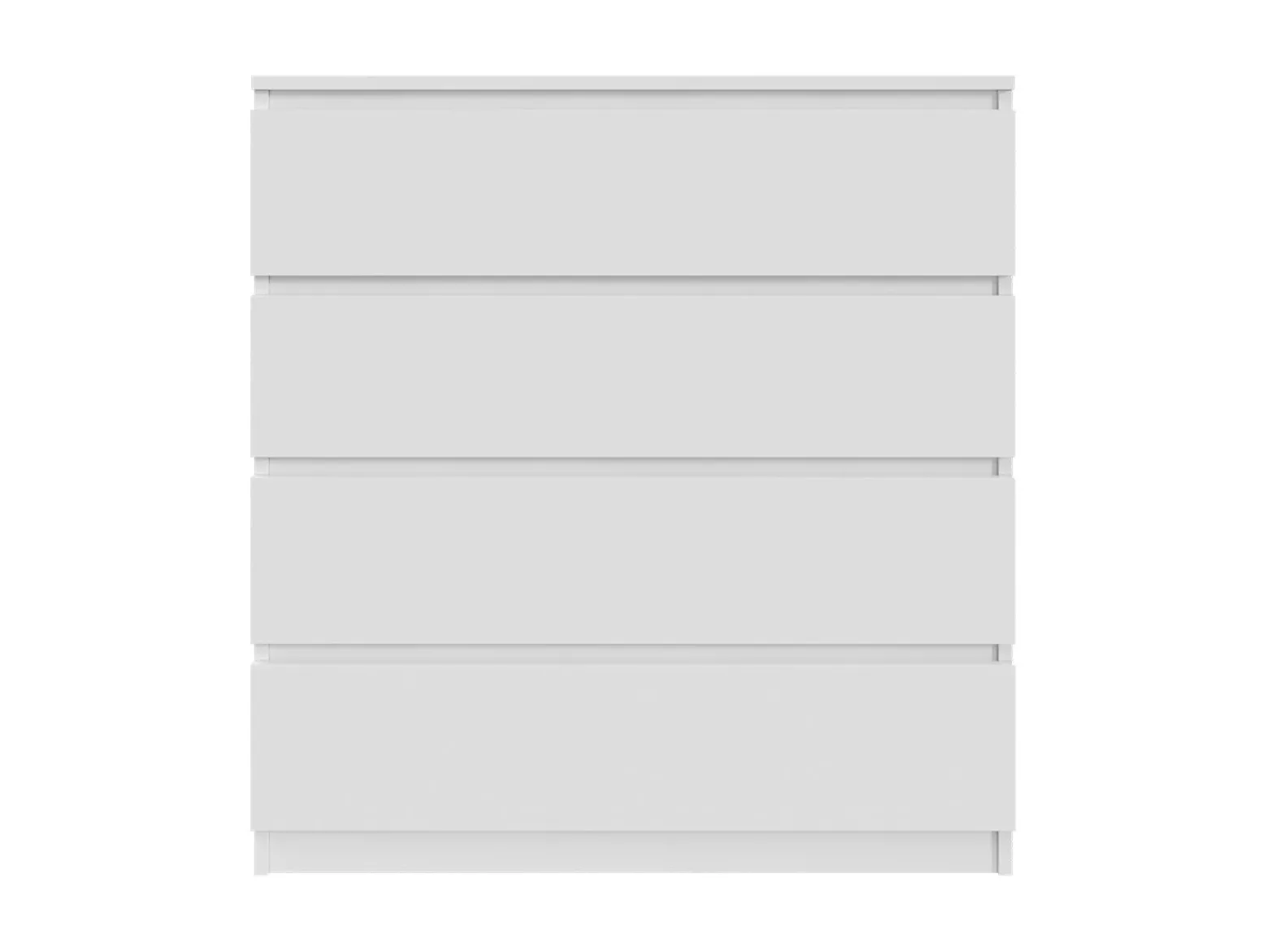 Komoda biała 90cm - 4 szuflady, nowoczesny design PL
