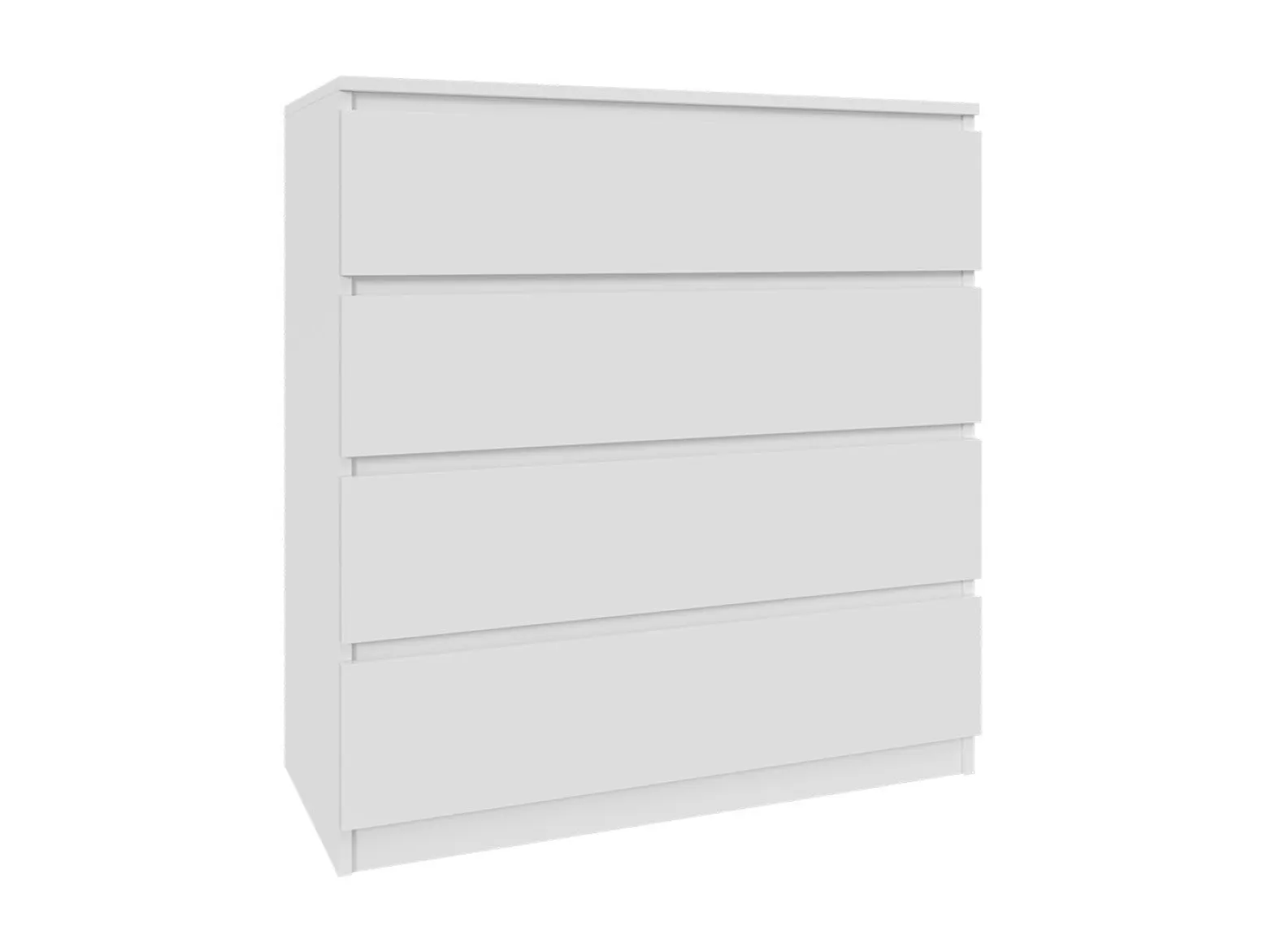 Komoda biała 90cm - 4 szuflady, nowoczesny design PL