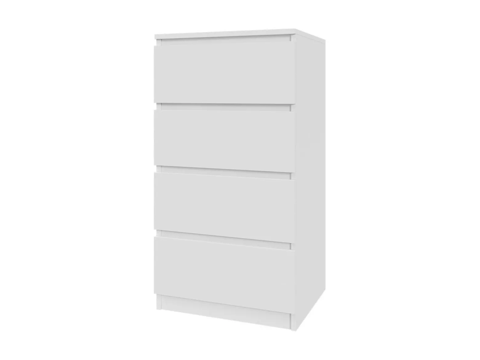 Komoda biała 50cm - 4 szuflady, nowoczesny design PL