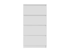 Komoda biała 50cm - 4 szuflady, nowoczesny design PL