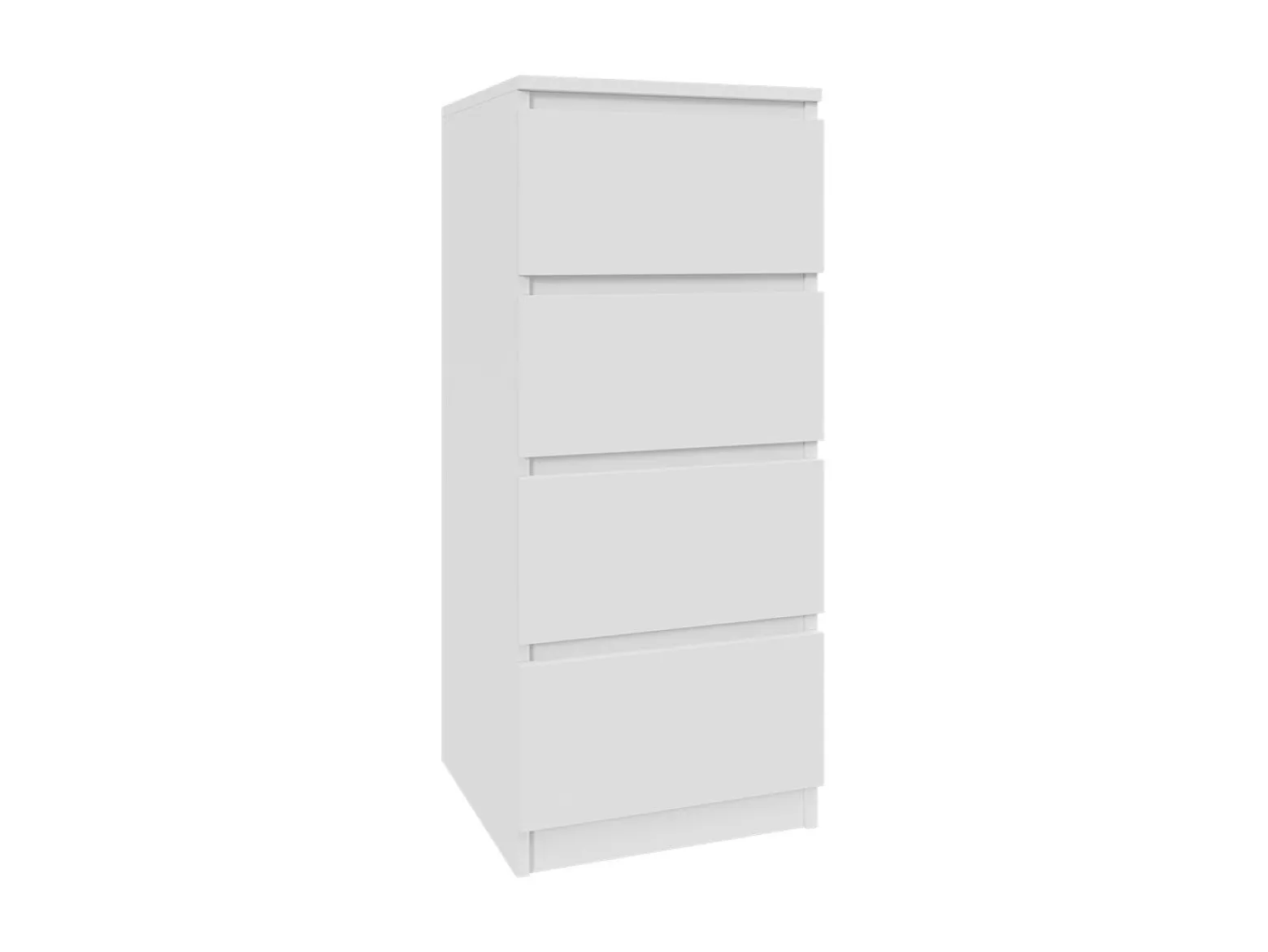 Komoda biała 40cm - 4 szuflady, nowoczesny design PL