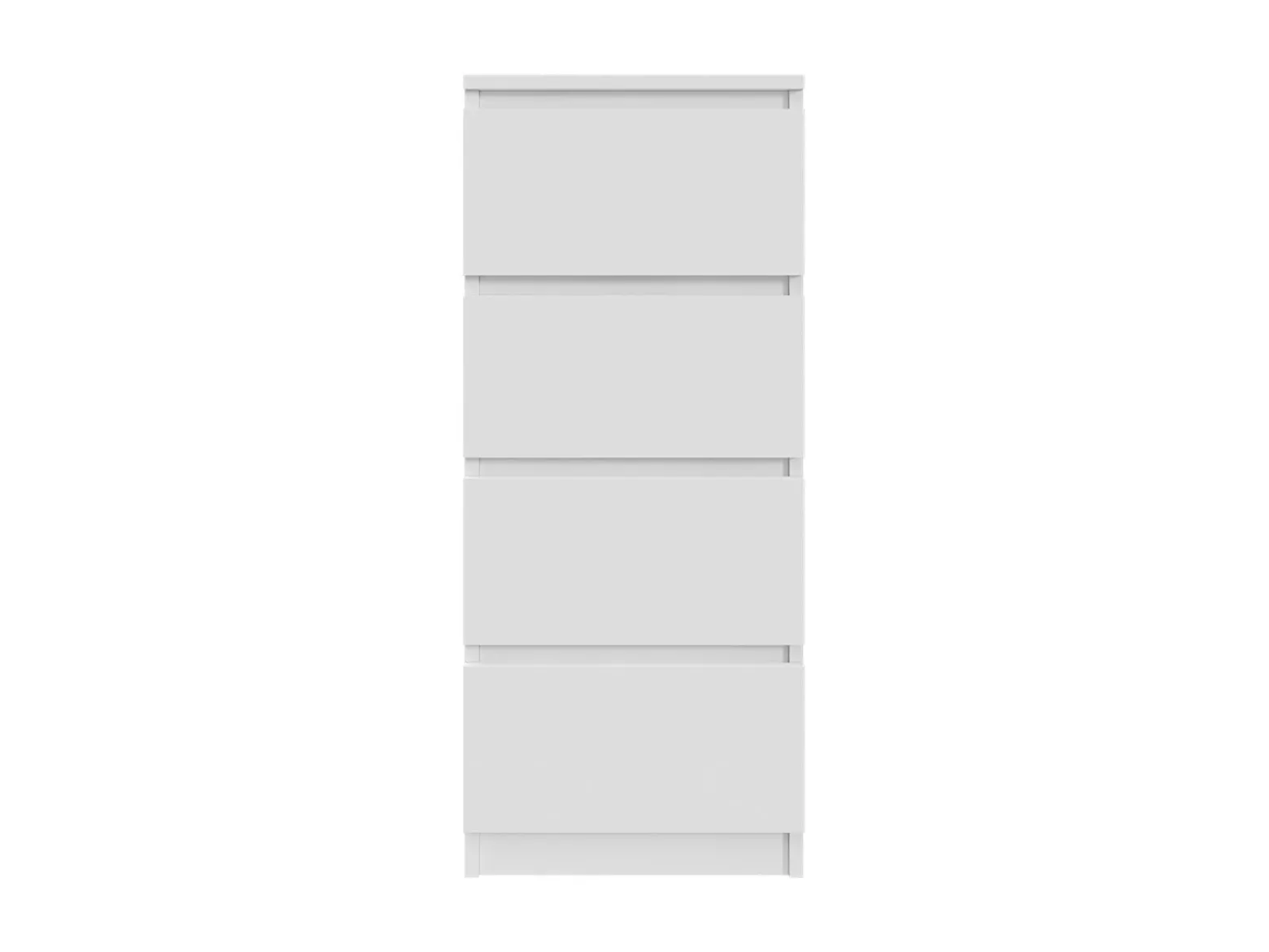 Komoda biała 40cm - 4 szuflady, nowoczesny design PL
